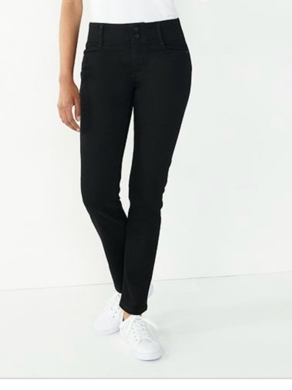 Nine West Black Straight Leg Jeans